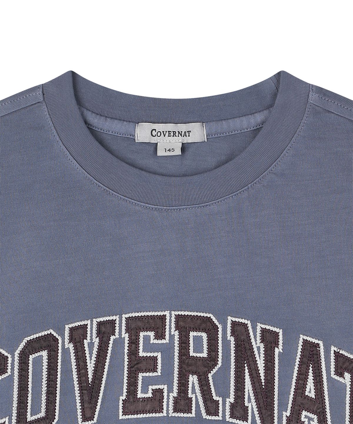 커버낫 키즈(COVERNAT KIDS) 아치로고 피그먼트 티셔츠 라벤더 CK2602ST08LV