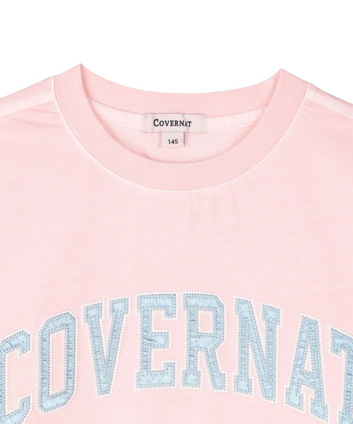 커버낫 키즈(COVERNAT KIDS) 아치로고 피그먼트 티셔츠 핑크 CK2602ST08PI