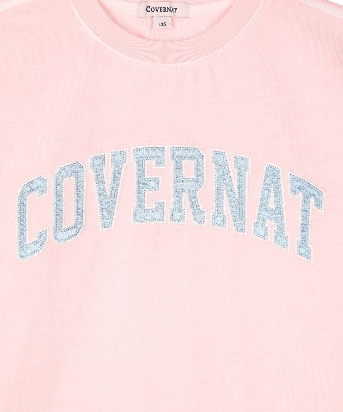커버낫 키즈(COVERNAT KIDS) 아치로고 피그먼트 티셔츠 핑크 CK2602ST08PI