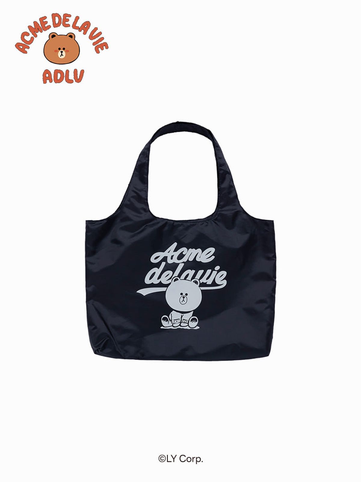 아크메드라비(ACME DE LA VIE) AUTHENTIC BROWN LINE FRIENDS SHOPPER BAG