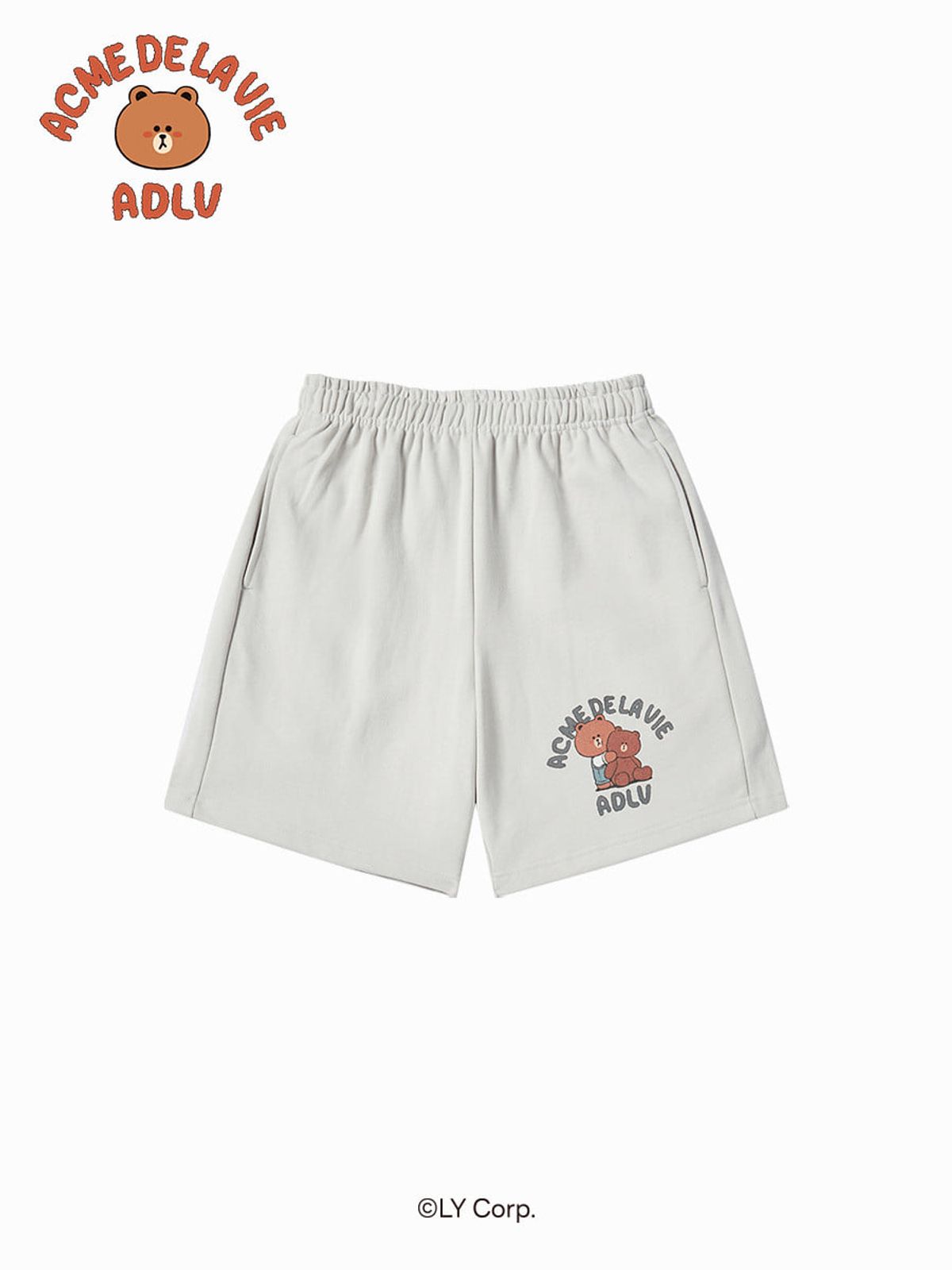 아크메드라비(ACME DE LA VIE) BEAR DOLL HUG BROWN LINE FRIENDS SHORT PANTS