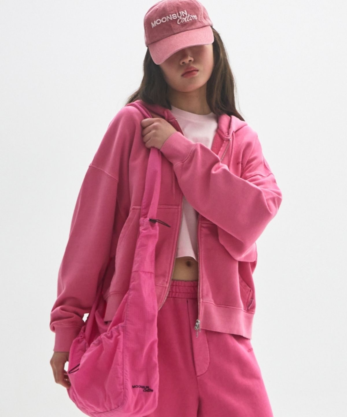 문선 아카이브(MOONSUN ARCHIVE) M.C String-Pocket Crossbody Bag / PINK