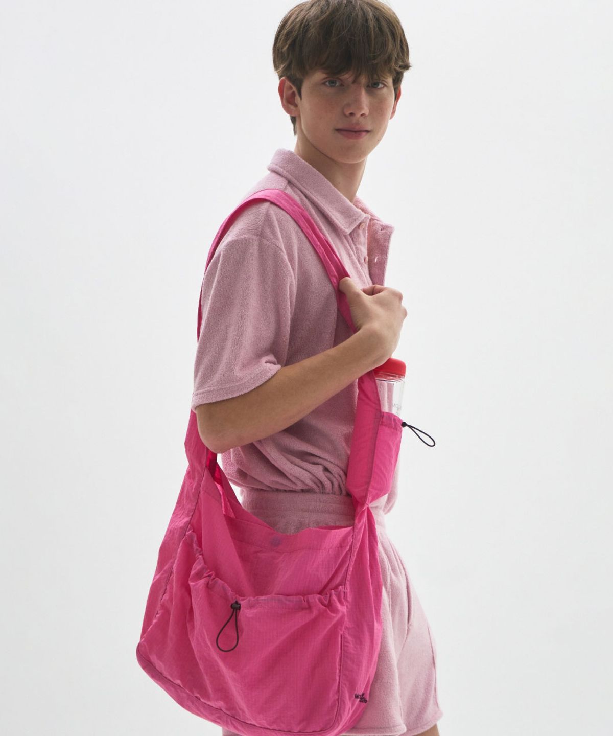 문선 아카이브(MOONSUN ARCHIVE) M.C String-Pocket Crossbody Bag / PINK