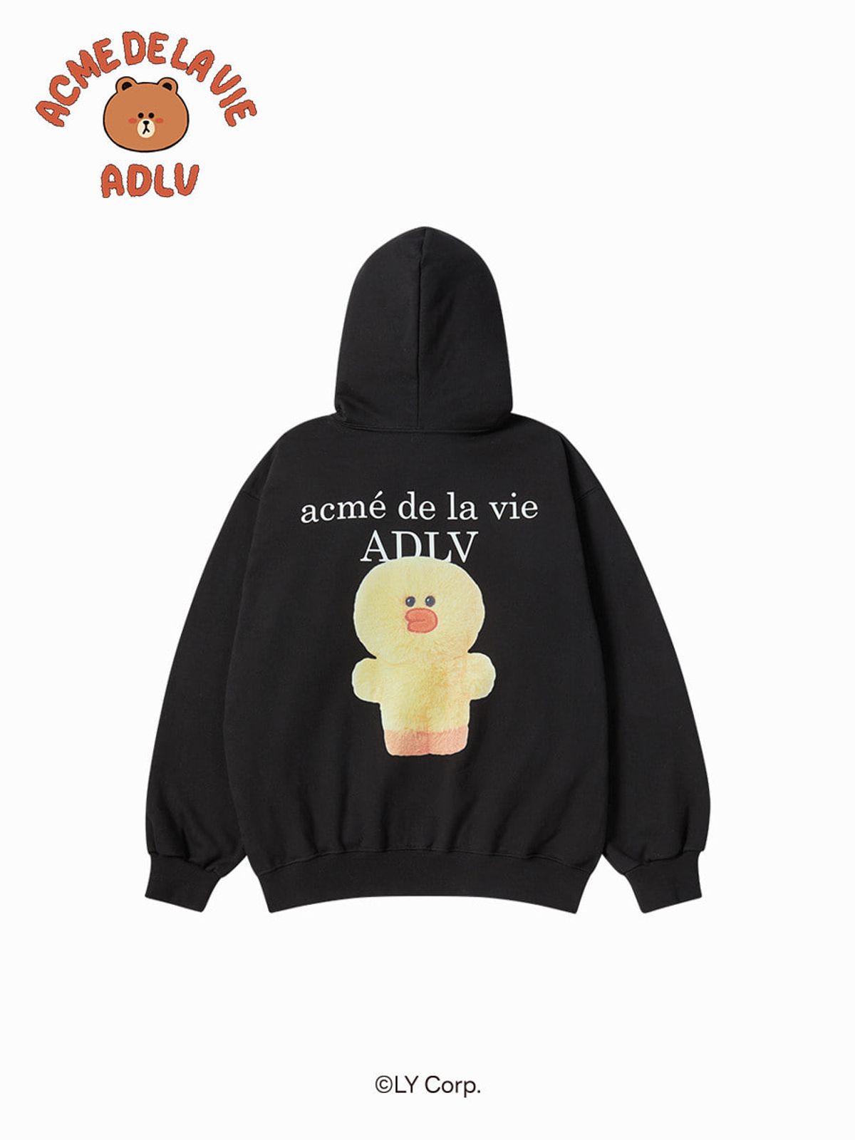 아크메드라비(ACME DE LA VIE) BASIC LOGO WITH LINE FRIENDS HOODIE ZIP UP