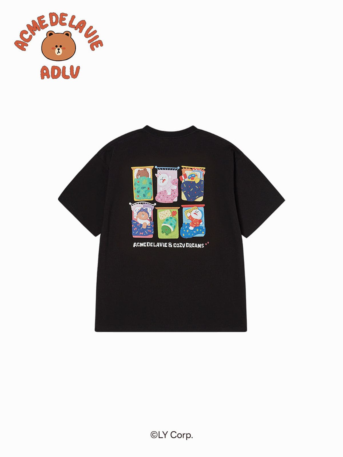 아크메드라비(ACME DE LA VIE) SLEEPING LINE FRIENDS SHORT SLEEVE T-SHIRT