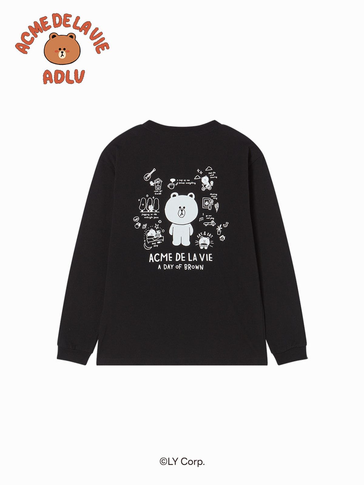 아크메드라비(ACME DE LA VIE) DAY OF LINE FRIENDS LONG SLEEVE T-SHIRT