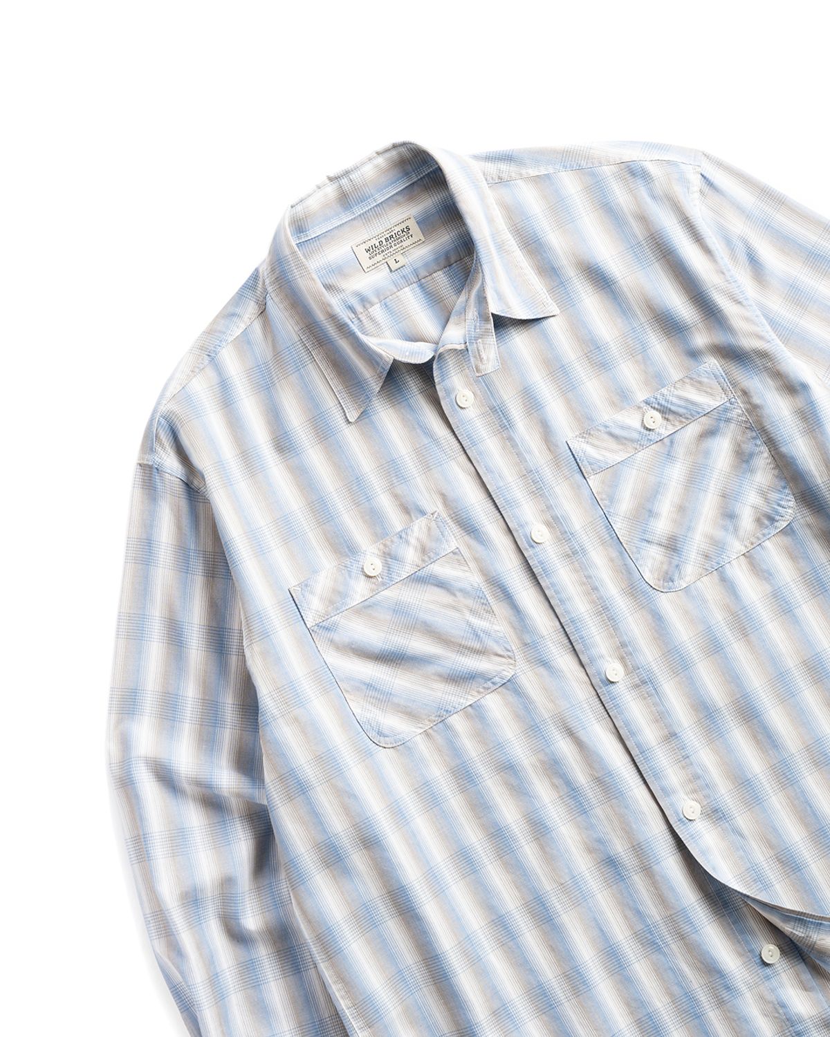 와일드 브릭스(WILD BRICKS) W25 WORK SHIRT (blue)