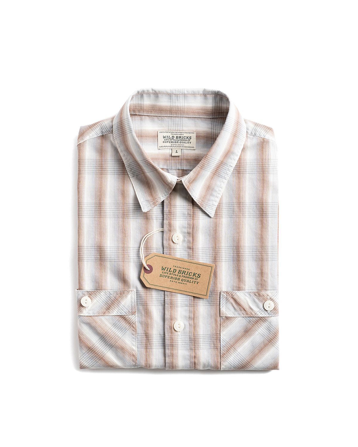 와일드 브릭스(WILD BRICKS) W25 WORK SHIRT (beige)
