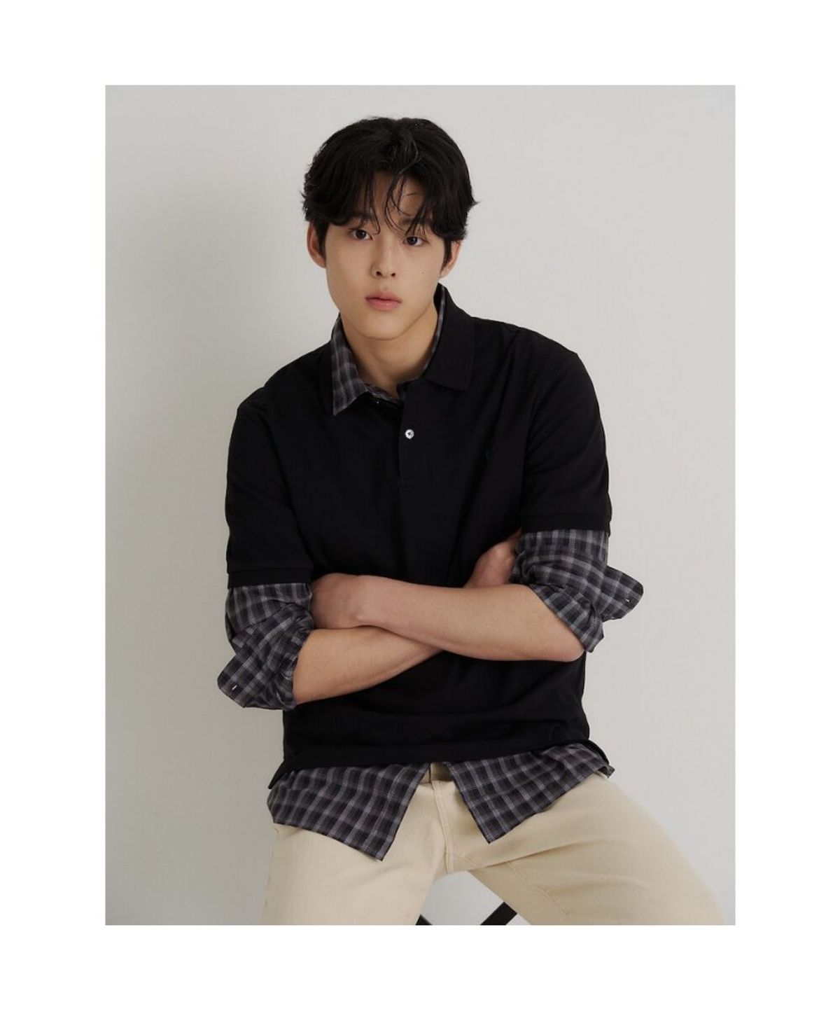 빈폴 멘(BEANPOLE MEN) [Essential] 피케 칼라넥 반소매 티셔츠  블랙