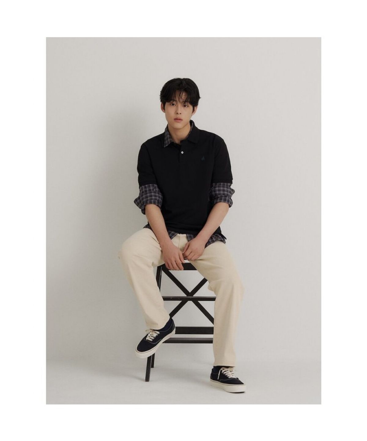 빈폴 멘(BEANPOLE MEN) [Essential] 피케 칼라넥 반소매 티셔츠  블랙