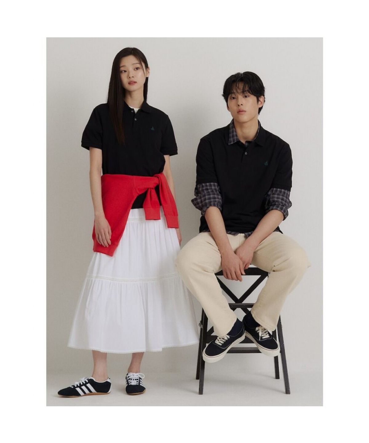 빈폴 멘(BEANPOLE MEN) [Essential] 피케 칼라넥 반소매 티셔츠  블랙