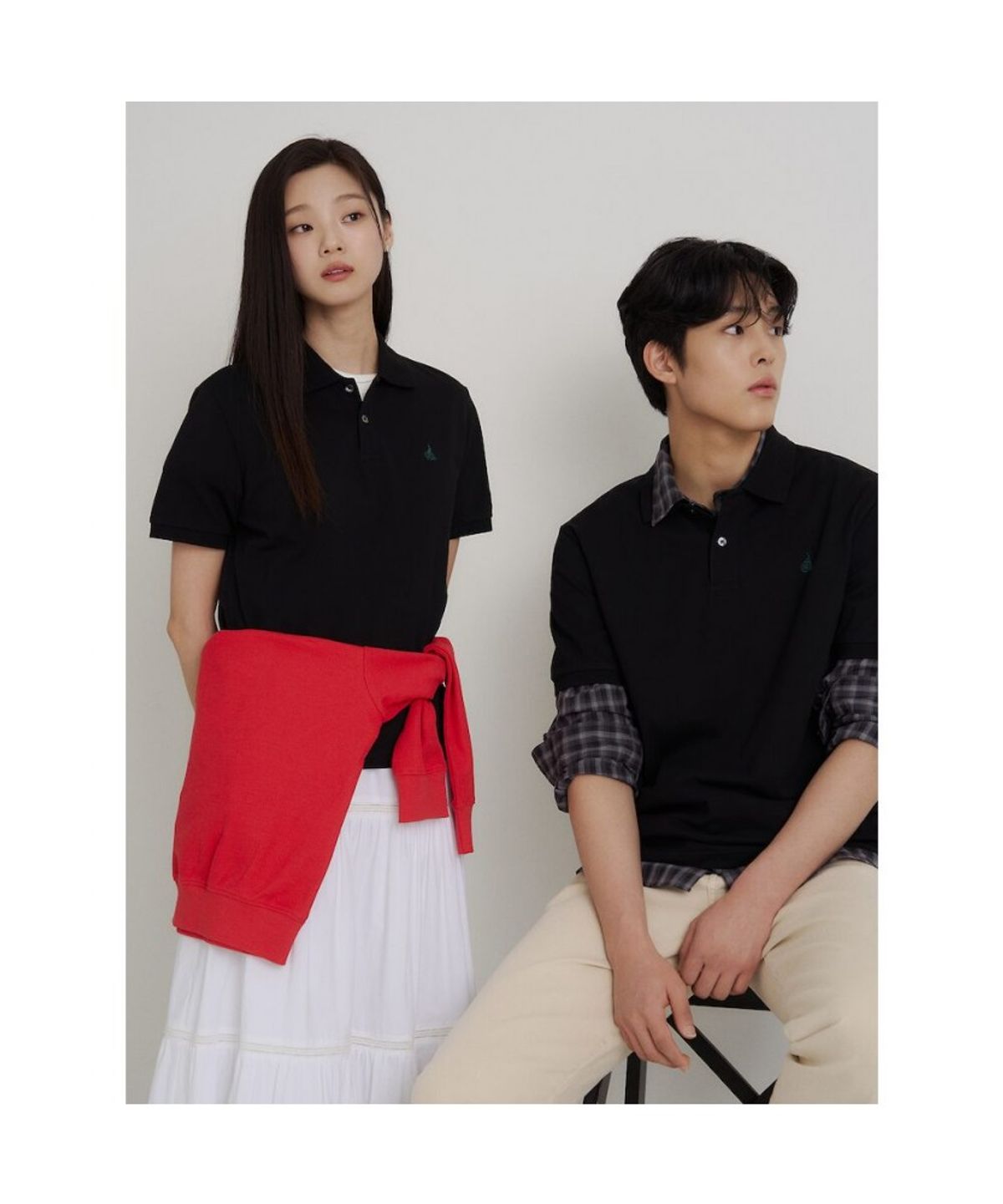 빈폴 멘(BEANPOLE MEN) [Essential] 피케 칼라넥 반소매 티셔츠  블랙