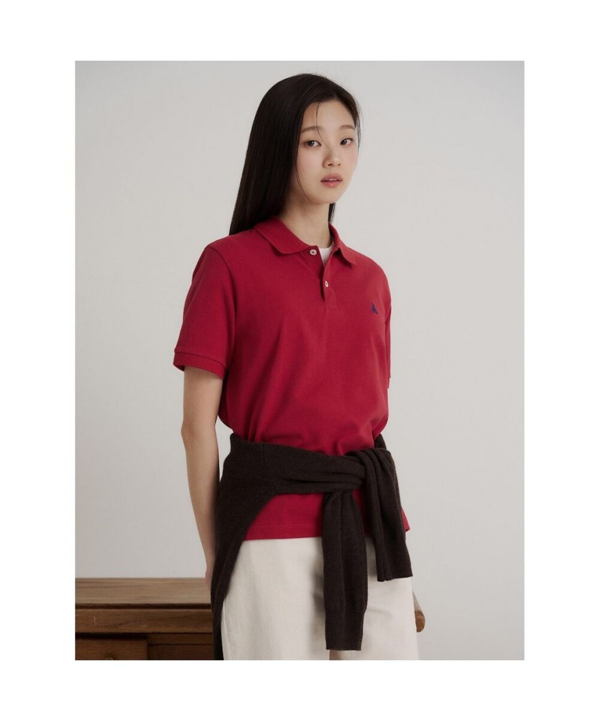 빈폴 멘(BEANPOLE MEN) [Essential] 피케 칼라넥 반소매 티셔츠  레드