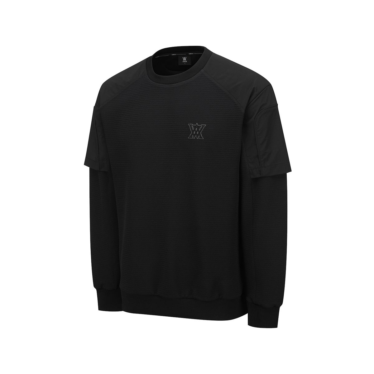 어뉴골프(ANEW GOLF) MEN ESSENTIAL SWEATSHIRT_BK
