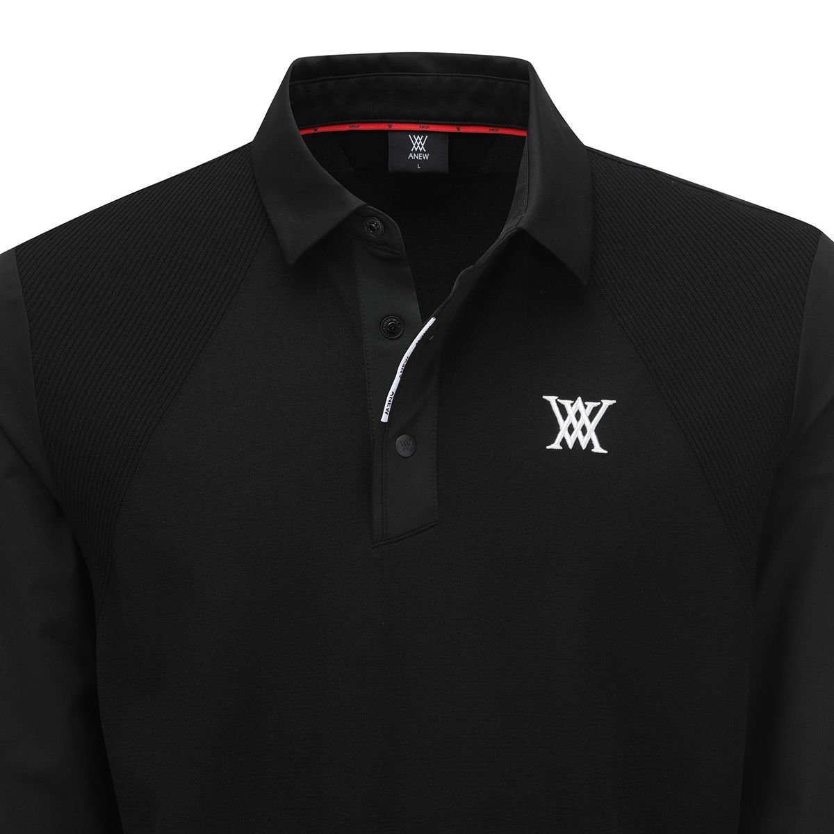 어뉴골프(ANEW GOLF) MEN HYBRID LONG T-SHIRT_BK