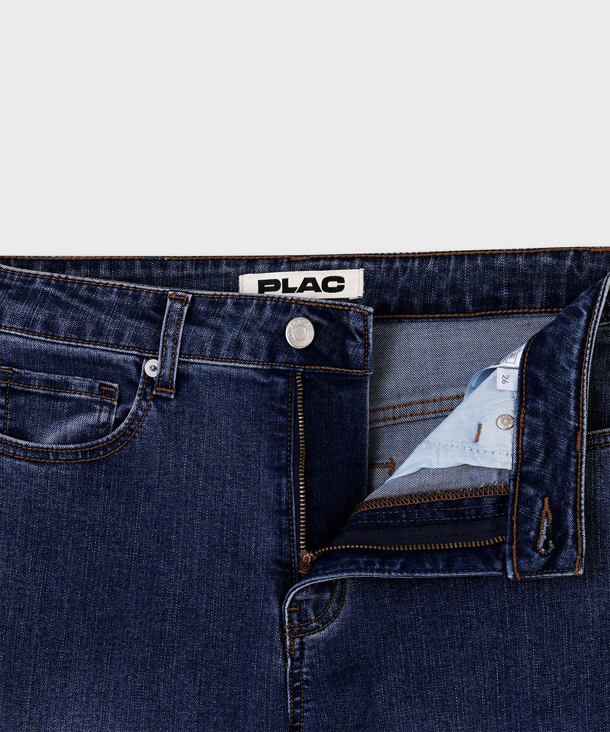 플랙 우먼(PLAC WOMEN) 스트레이트 데님팬츠 A02 미드블루