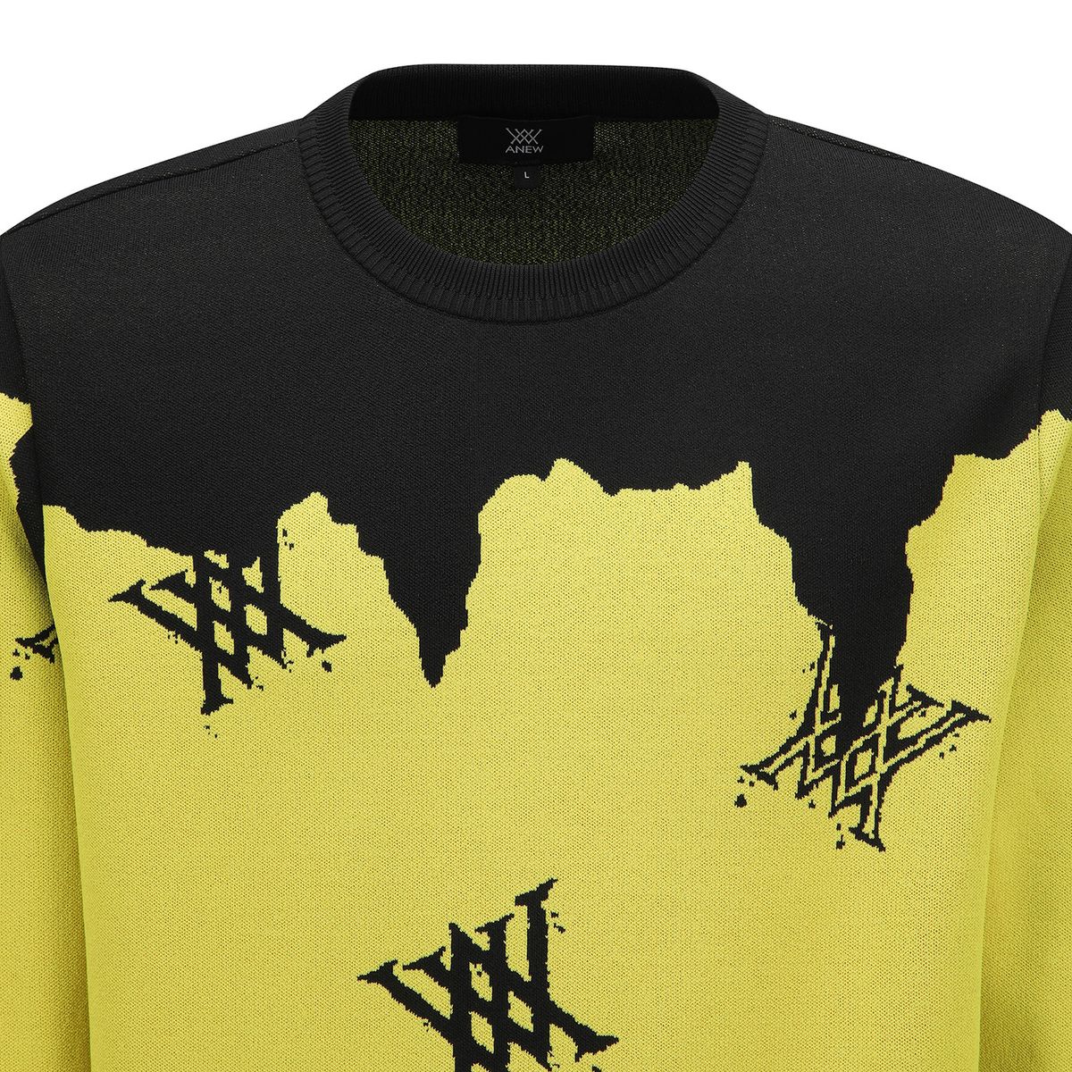 어뉴골프(ANEW GOLF) MEN PATTERN SWEATER_YE