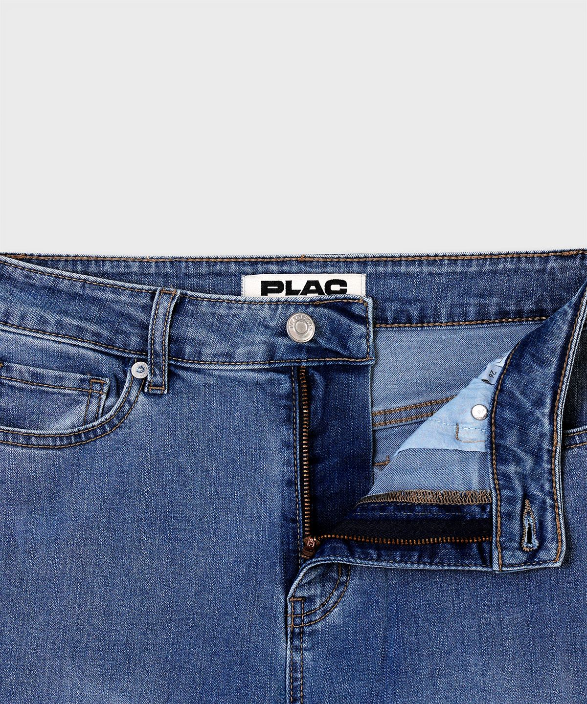 플랙 우먼(PLAC WOMEN) 스트레이트 데님팬츠 A01 라이트블루