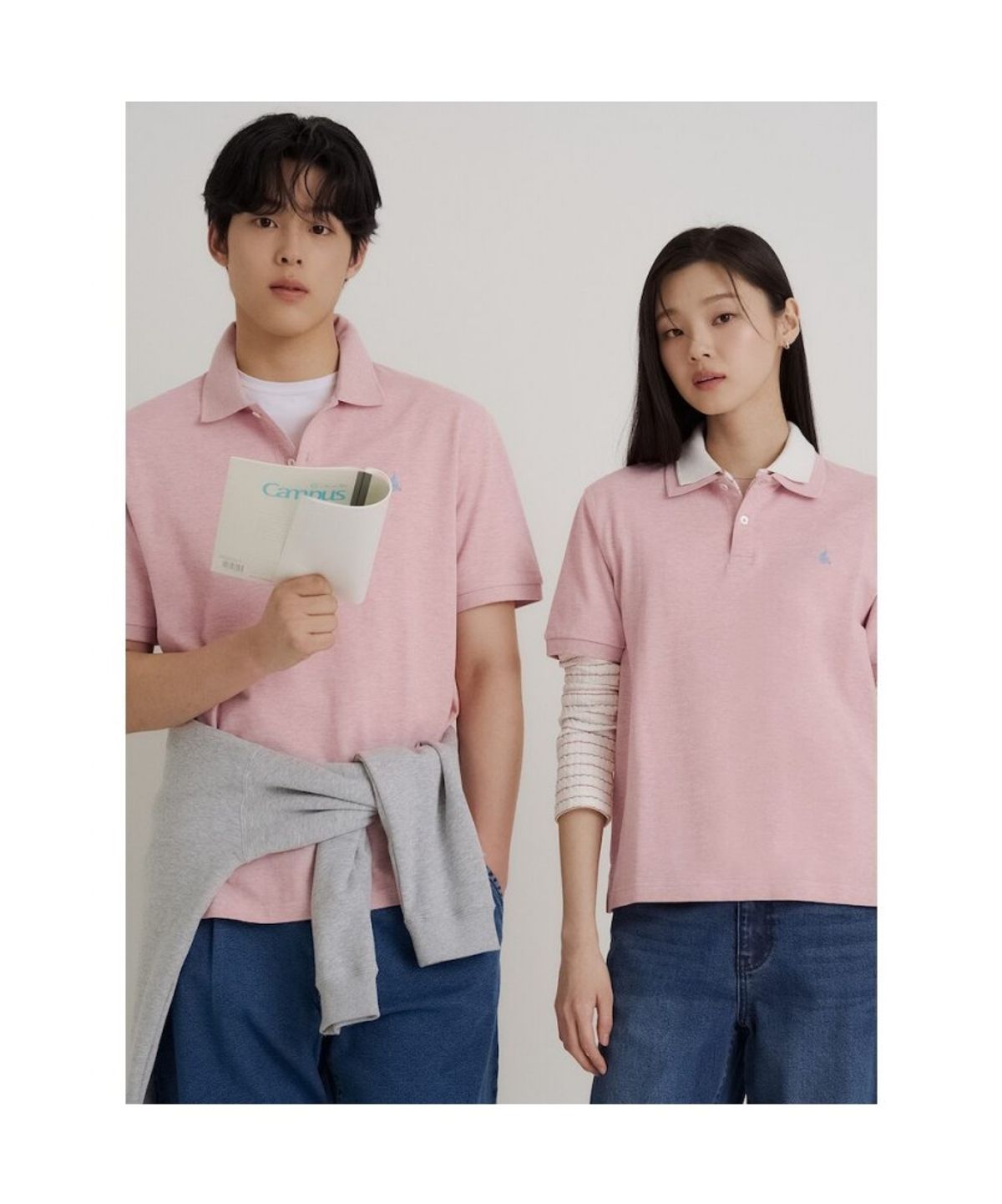 빈폴 멘(BEANPOLE MEN) [Essential] 피케 칼라넥 반소매 티셔츠  코럴