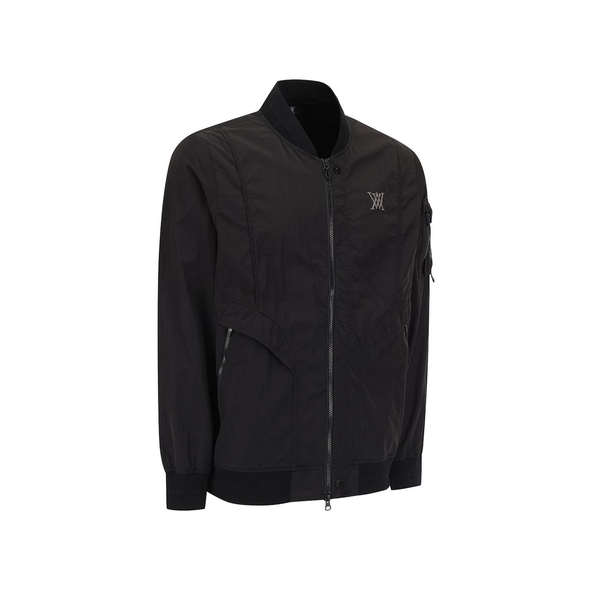 어뉴골프(ANEW GOLF) MEN SLEEVE POCKET MA-1 JACKET_BK