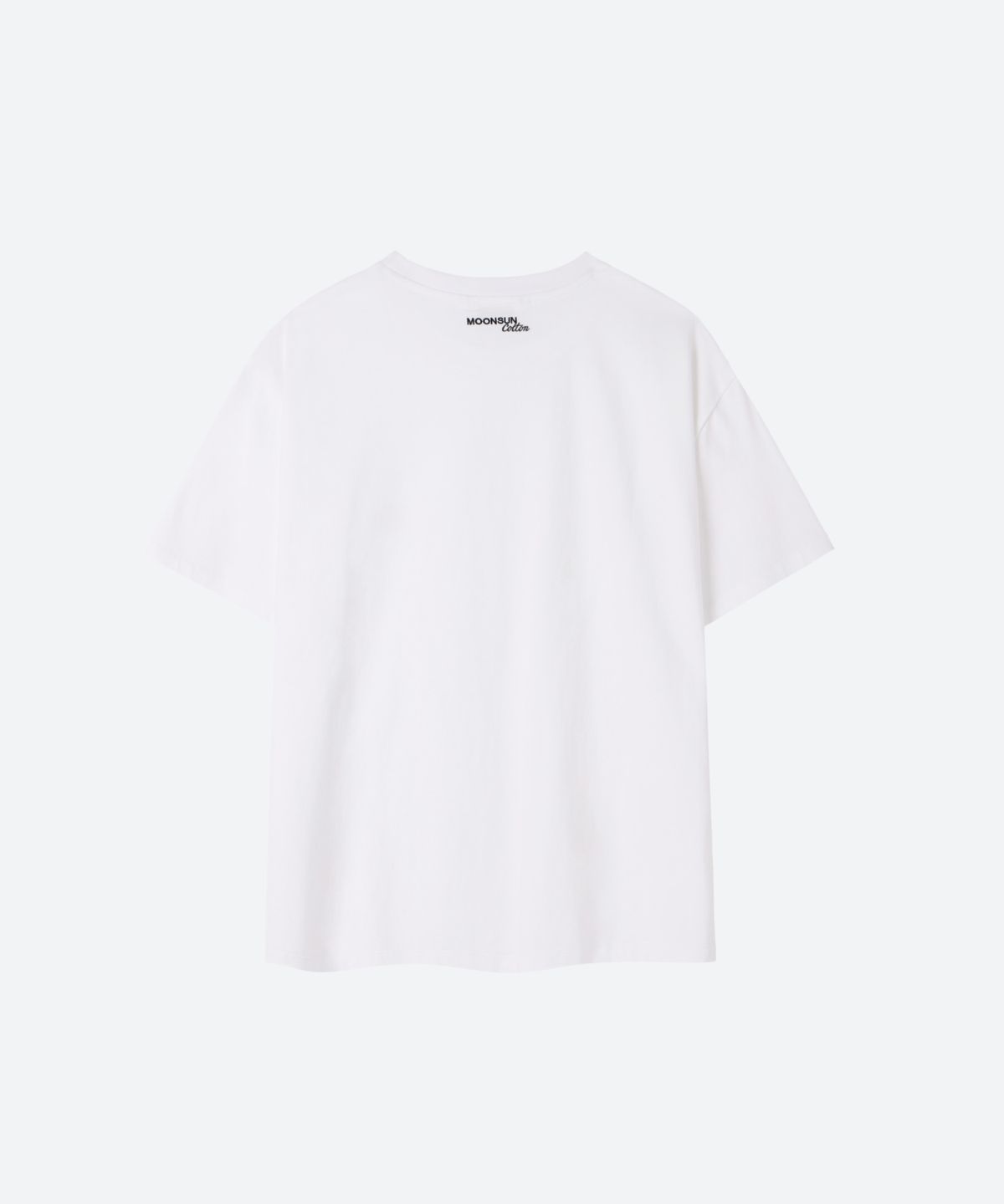 문선 아카이브(MOONSUN ARCHIVE) M.C UNISEX, Small Argyle Patch T-Shirt / WHITE