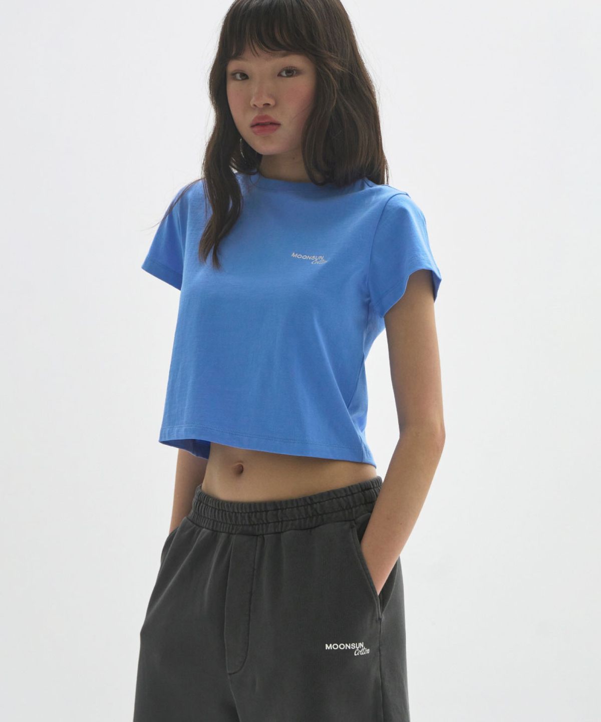 문선 아카이브(MOONSUN ARCHIVE) M.C Logo Baby T-Shirt / BLUE
