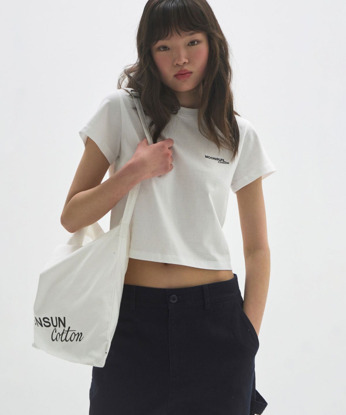 문선 아카이브(MOONSUN ARCHIVE) M.C Logo Baby T-Shirt / WHITE