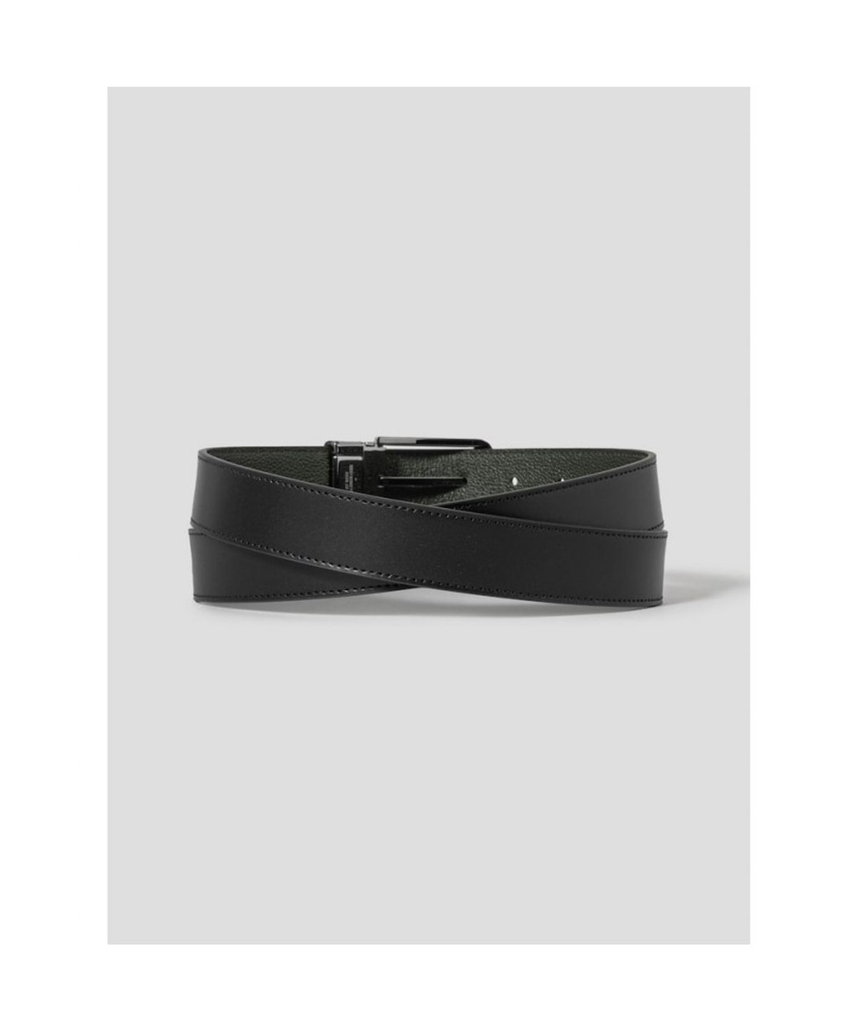 빈폴 액세서리(BEANPOLE ACCESSORY) 리버시블 라운드 버클 벨트 - 블랙