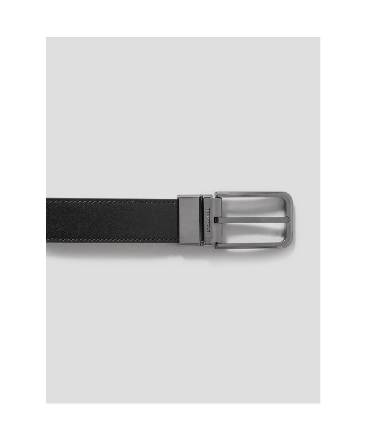 빈폴 액세서리(BEANPOLE ACCESSORY) 리버시블 라운드 버클 벨트 - 블랙