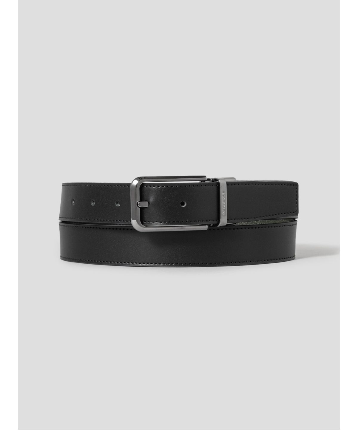 빈폴 액세서리(BEANPOLE ACCESSORY) 리버시블 라운드 버클 벨트 - 블랙