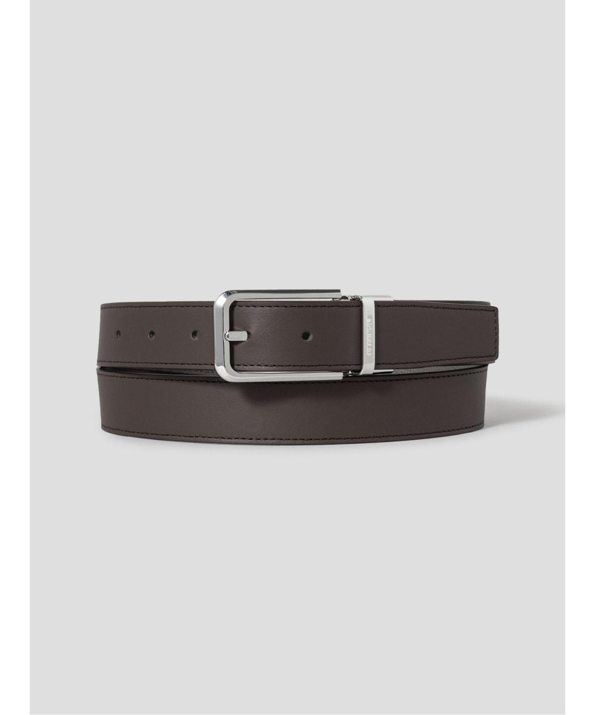 빈폴 액세서리(BEANPOLE ACCESSORY) 리버시블 라운드 버클 벨트 - 브라운