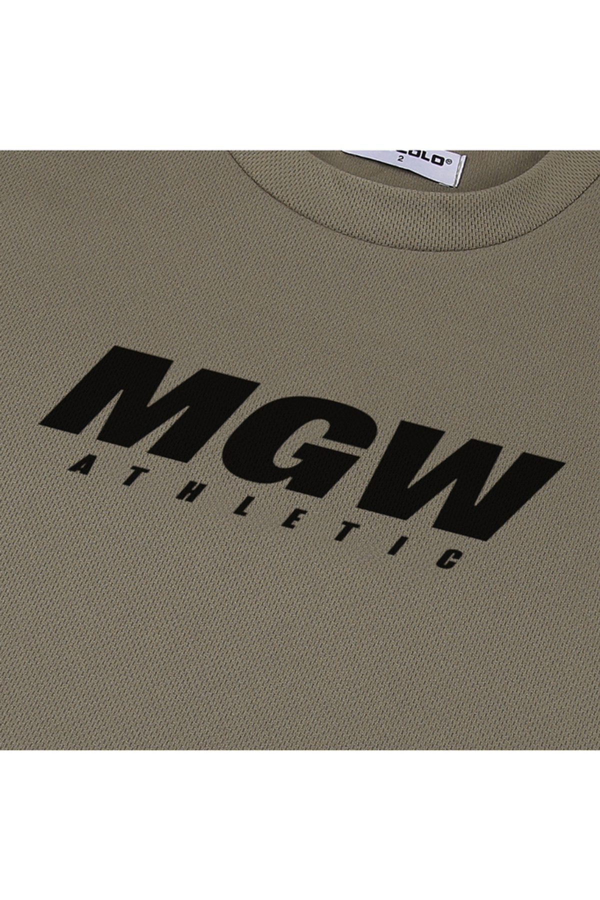 머스콜로(MUSCOLO) [MGW] 퀵드라이 에어쿨링 반팔 티셔츠 카키 블랙