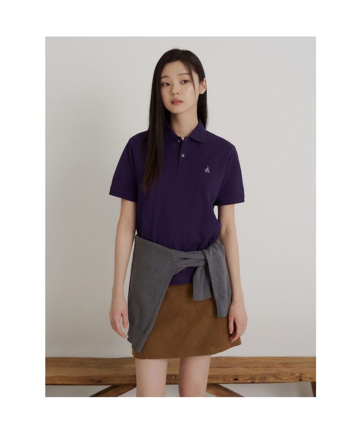 빈폴 멘(BEANPOLE MEN) [Essential] 피케 칼라넥 반소매 티셔츠  퍼플