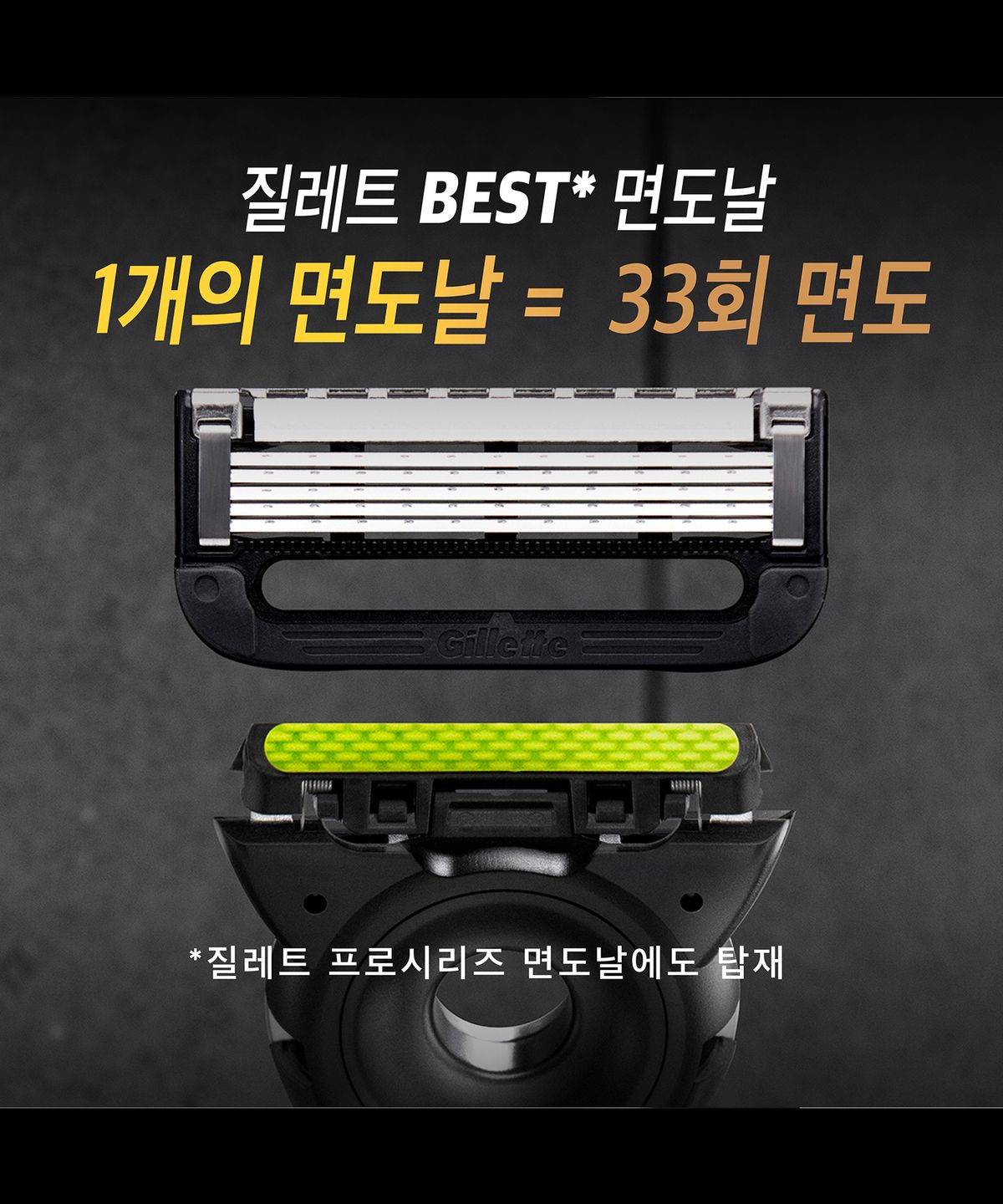 질레트(GILLETTE) 랩스 딥클렌징바 LCK 레전드팩(핸들+면도날7입)