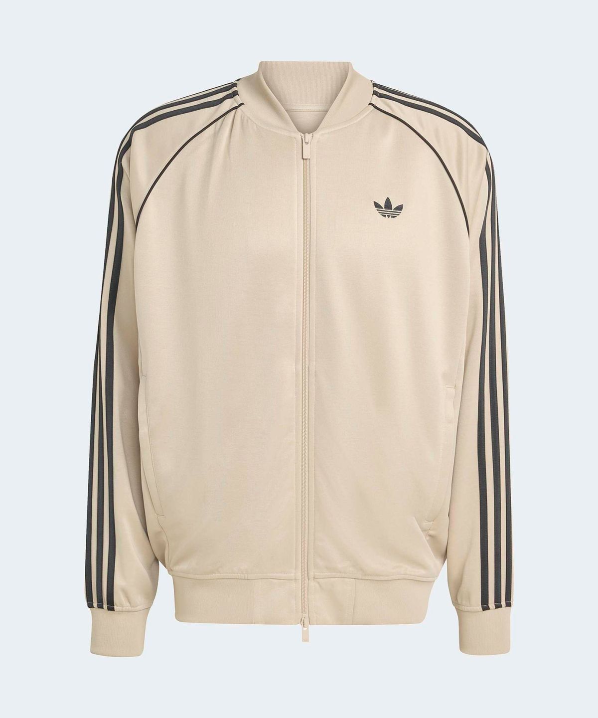 아디다스(ADIDAS) 슈퍼스타 클래식 루즈 트랙탑 - 스톤카키:블랙 / KC8524