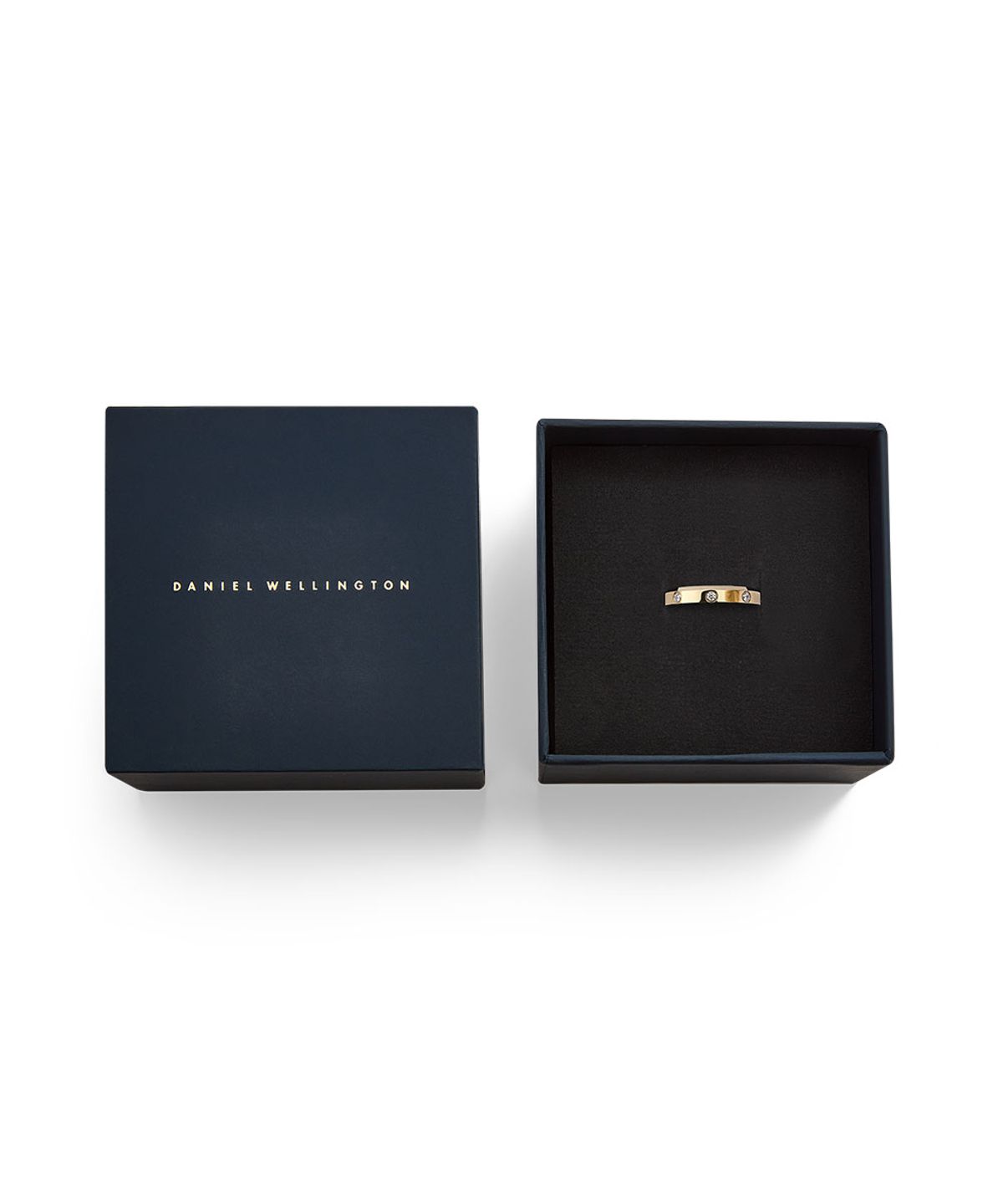 다니엘 웰링턴(DANIEL WELLINGTON) CLASSIC LUMINE RING 4mm 큐빅 레이어드 여성 패션반지