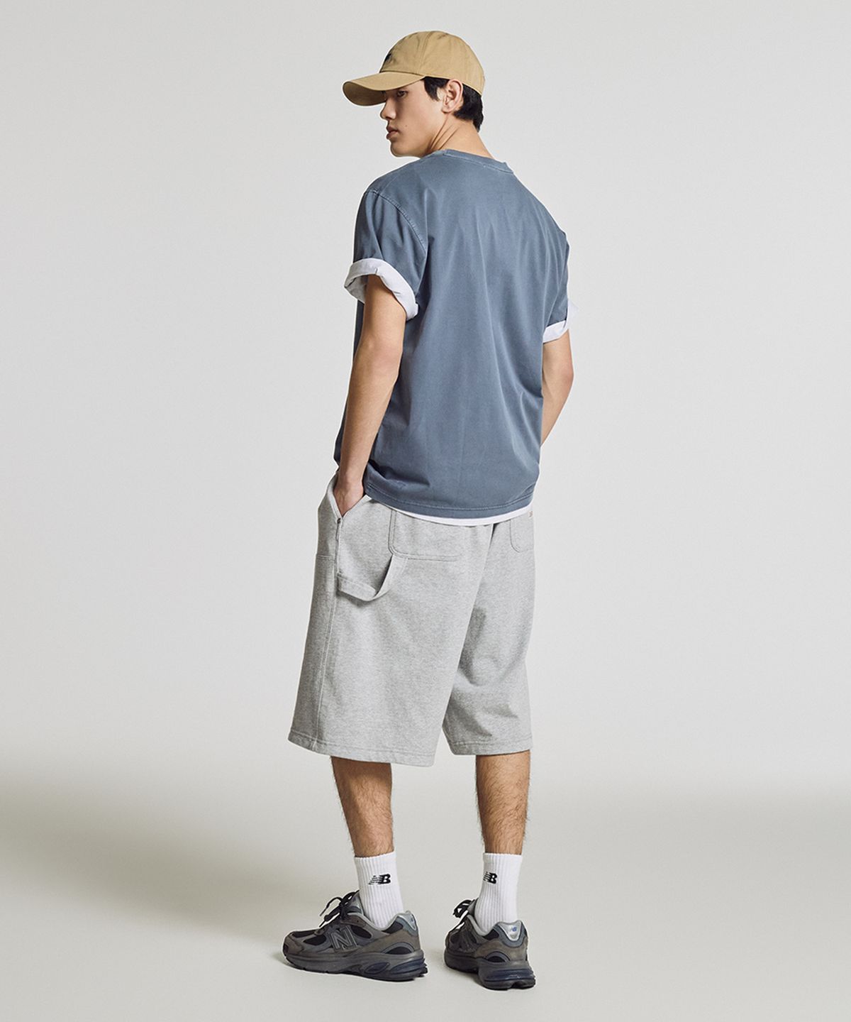 뉴발란스(NEW BALANCE) NBNVG31523 / UNI 트랙 클럽 카펜터 7부 쇼츠 (M/GRAY)