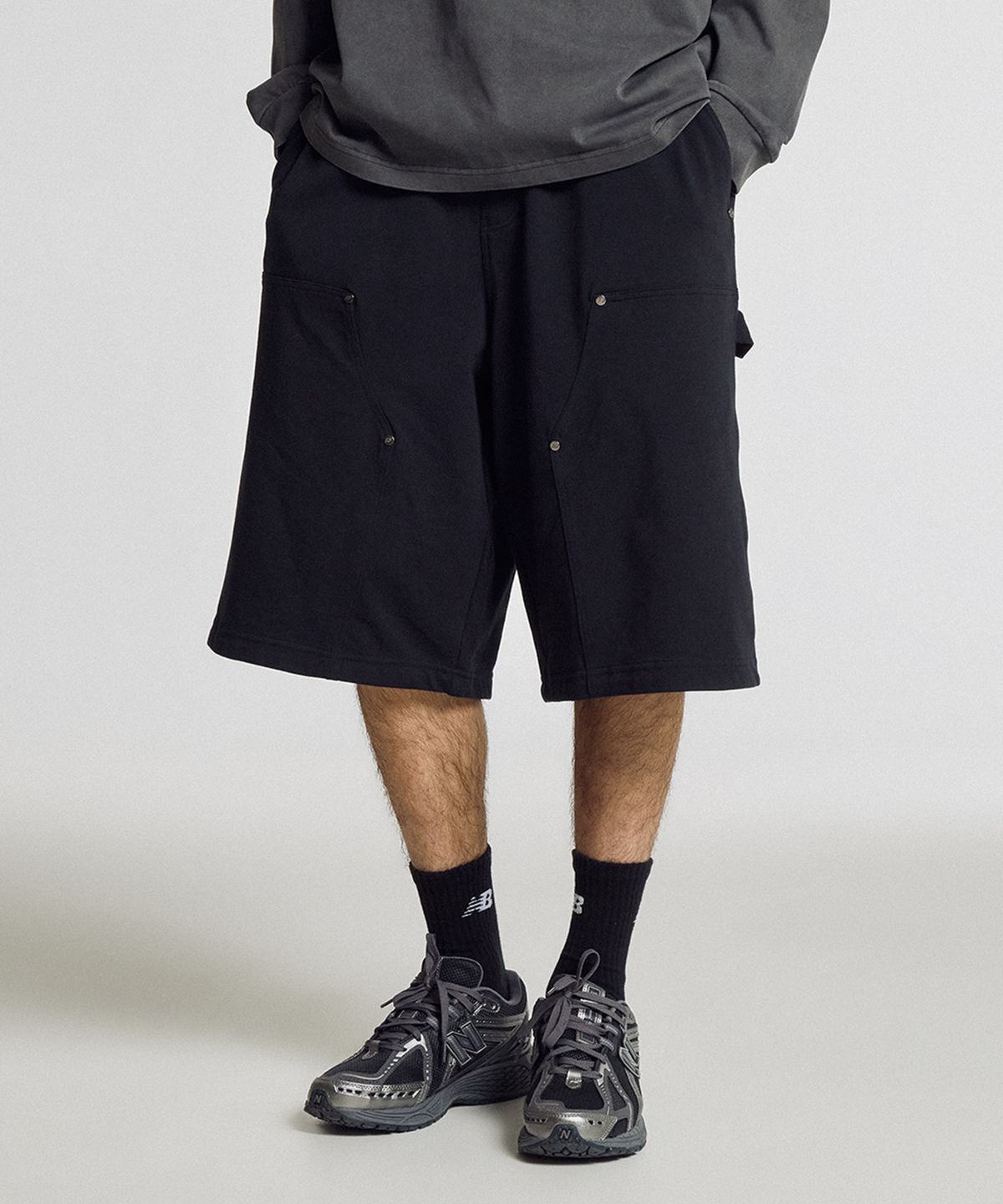 뉴발란스(NEW BALANCE) NBNVG21523 / UNI 트랙 클럽 카펜터 7부 쇼츠 (BLACK)