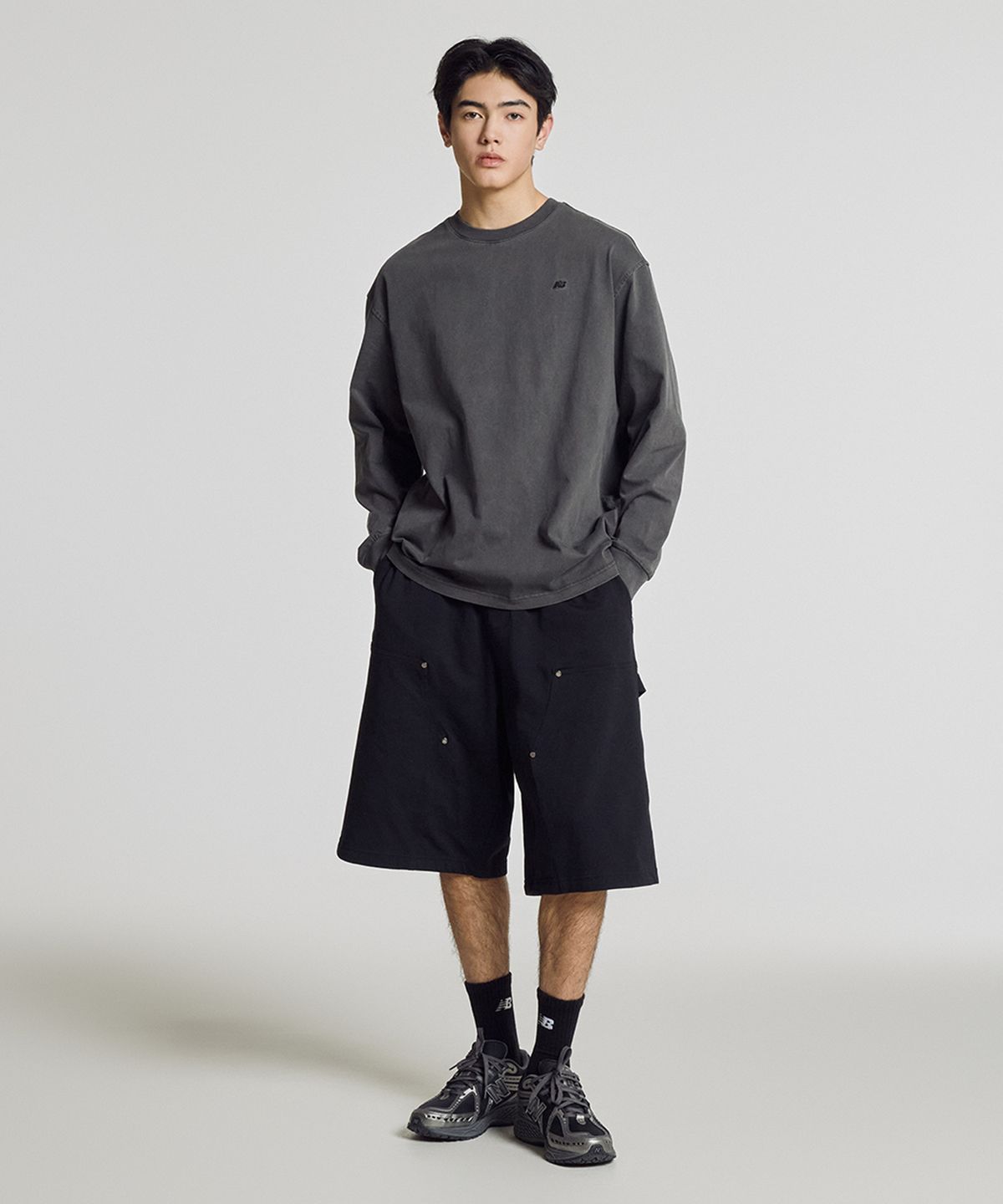 뉴발란스(NEW BALANCE) NBNVG21523 / UNI 트랙 클럽 카펜터 7부 쇼츠 (BLACK)