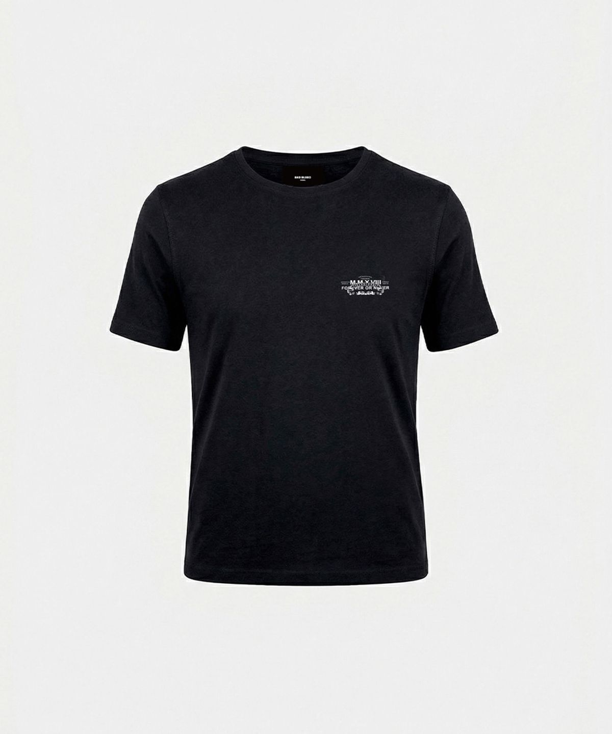 배드블러드(BADBLOOD) Viper Slim Fit Short Sleeve T-Shirt - Black