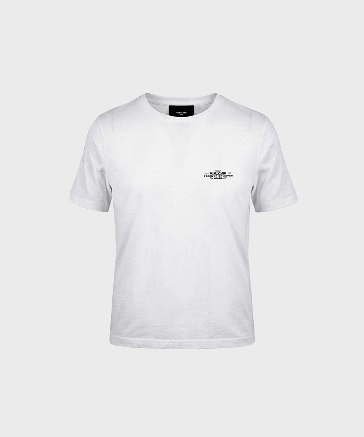배드블러드(BADBLOOD) Viper Slim Fit Short Sleeve T-Shirt - White