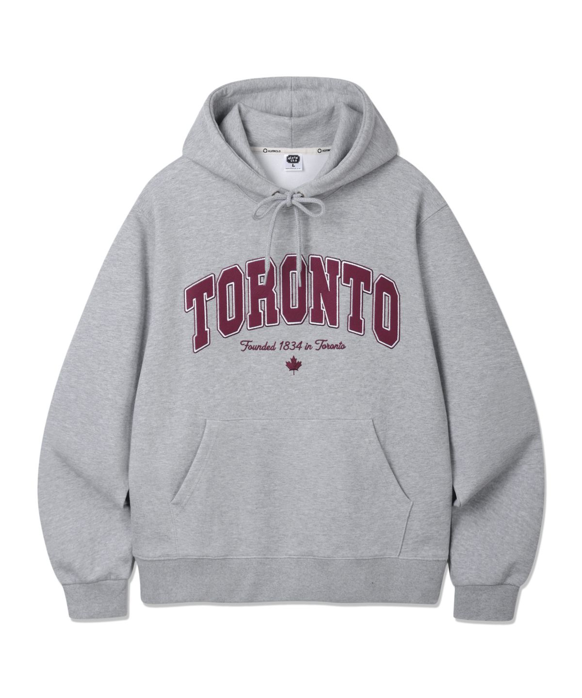 앨빈클로(ALVINCLO) 토론토 패치 후드티셔츠 AVH776 (3COLOR)