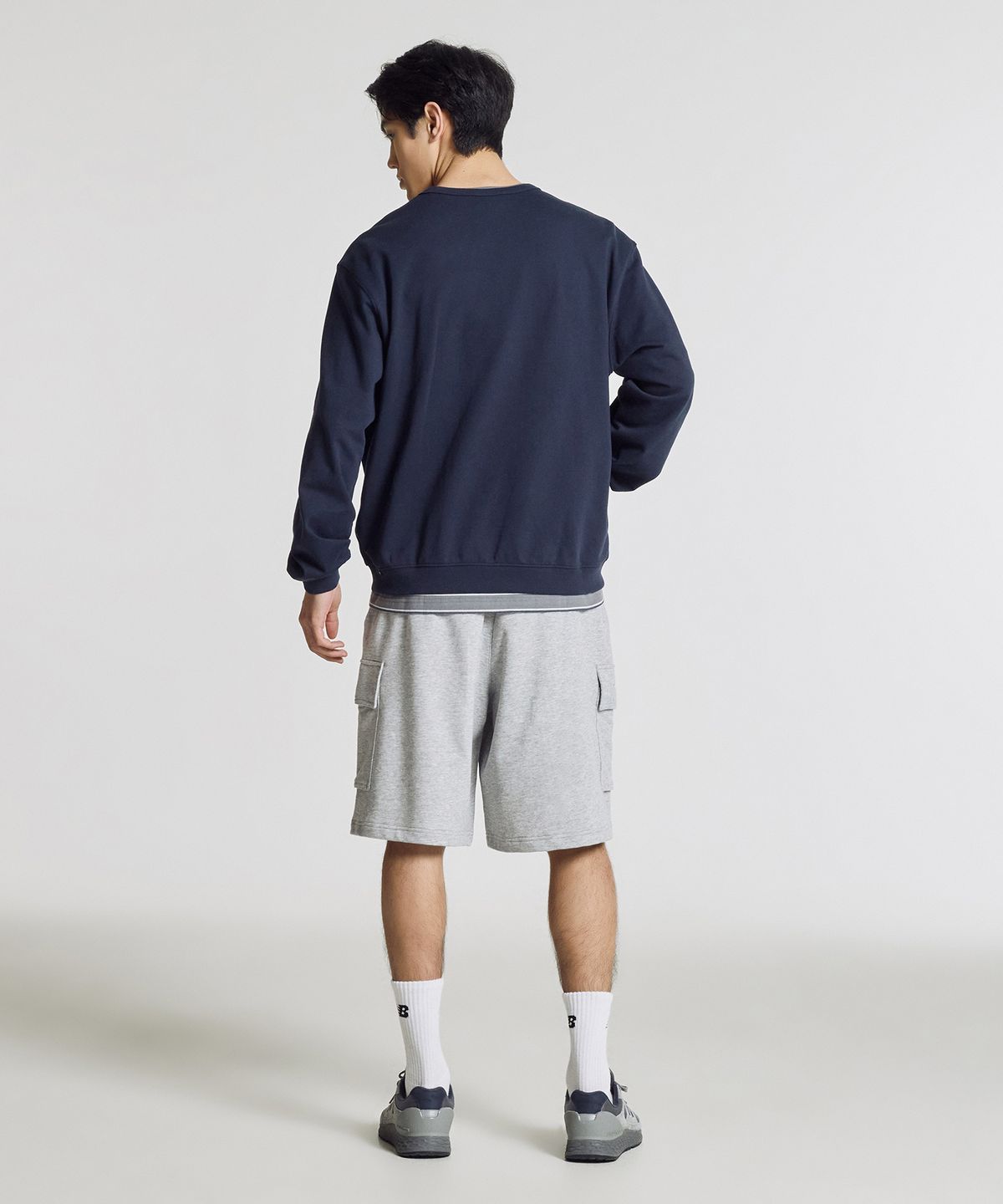뉴발란스(NEW BALANCE) NBMDG21423 / UNI 에센셜 썸머 경량 라운드넥 집업 (NAVY)
