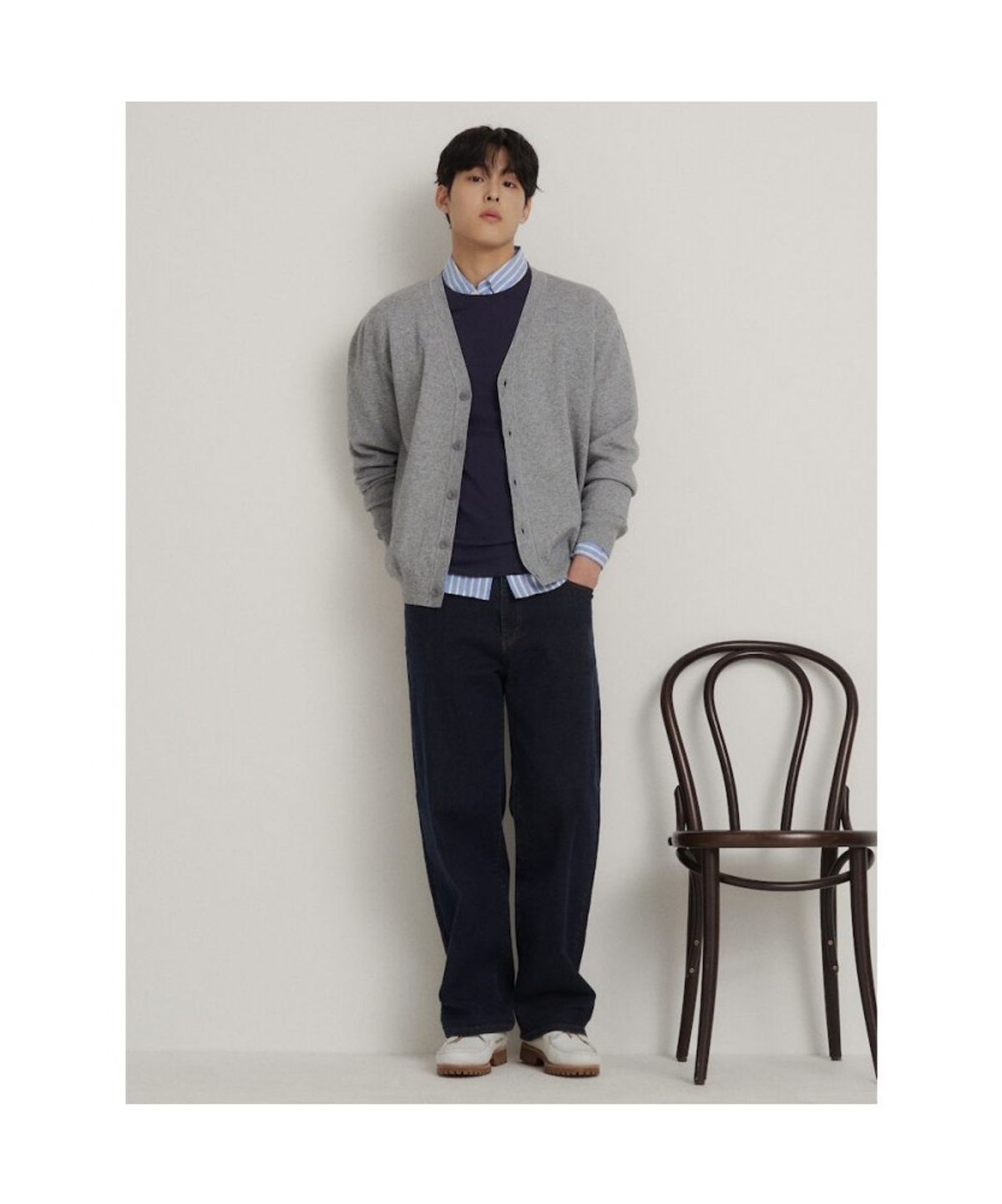 빈폴 멘(BEANPOLE MEN) [Essential] B.Ever 카디건  그레이
