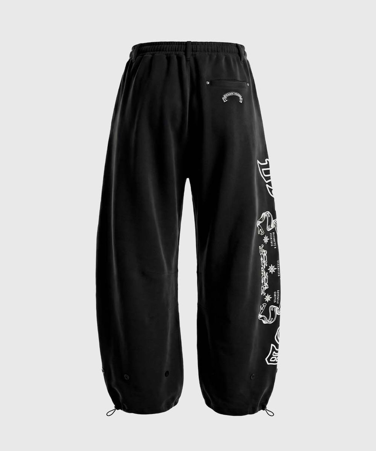 배드블러드(BADBLOOD) Mystic Capsule Semi-Curved Fit Joggers - Black