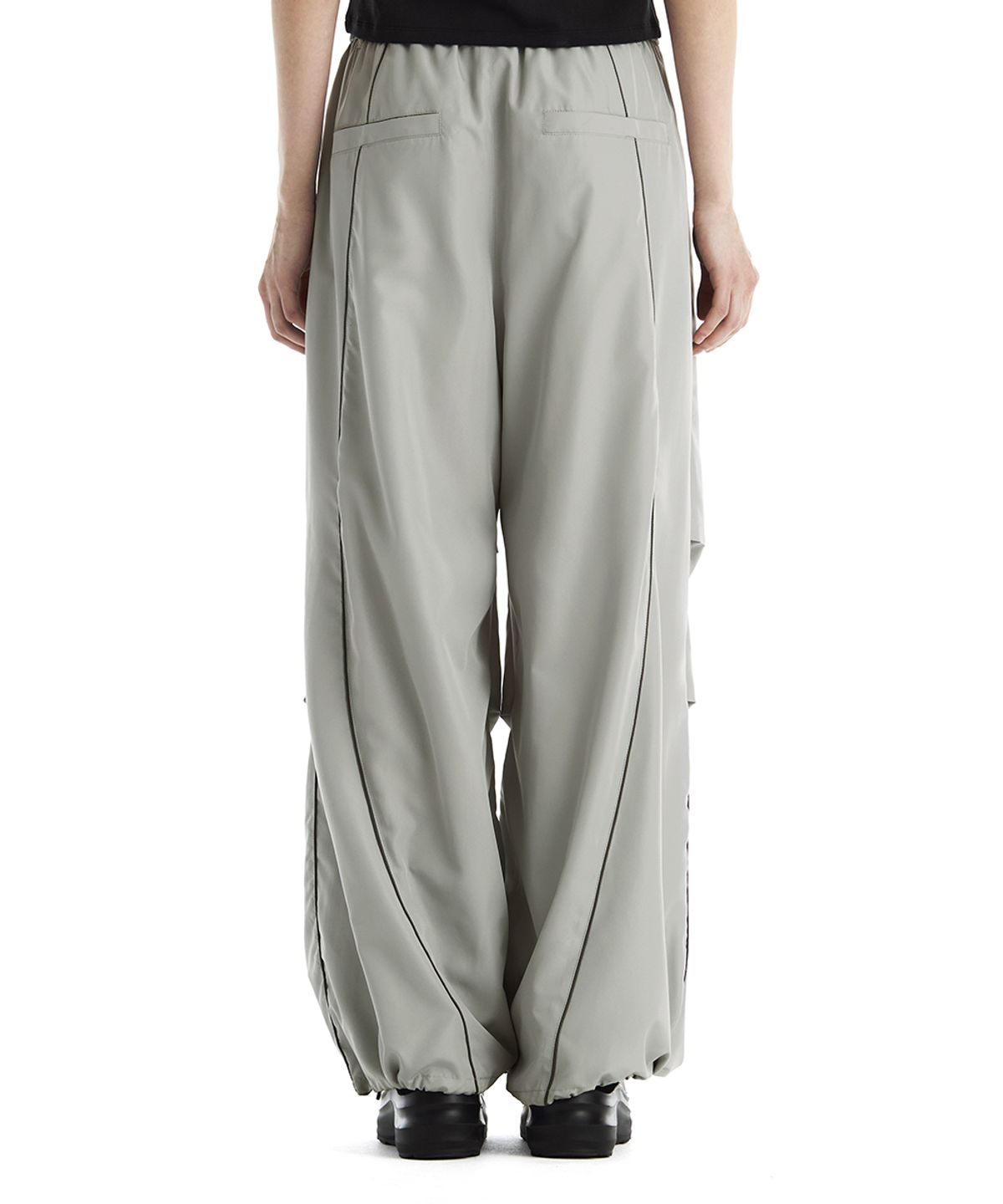 트리밍버드(TREEMINGBIRD) Contrast Piping Set-Up Track Pants [ Gray ]