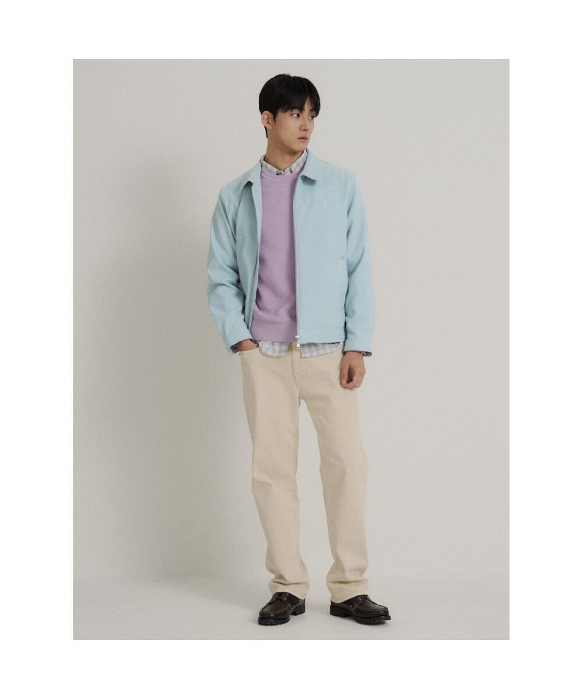 빈폴 멘(BEANPOLE MEN) 트윌 블루종  스카이 블루