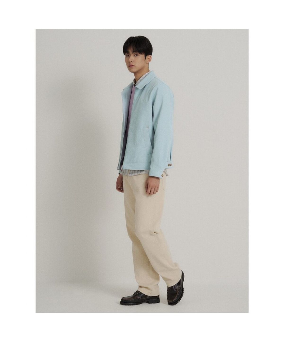 빈폴 멘(BEANPOLE MEN) 트윌 블루종  스카이 블루