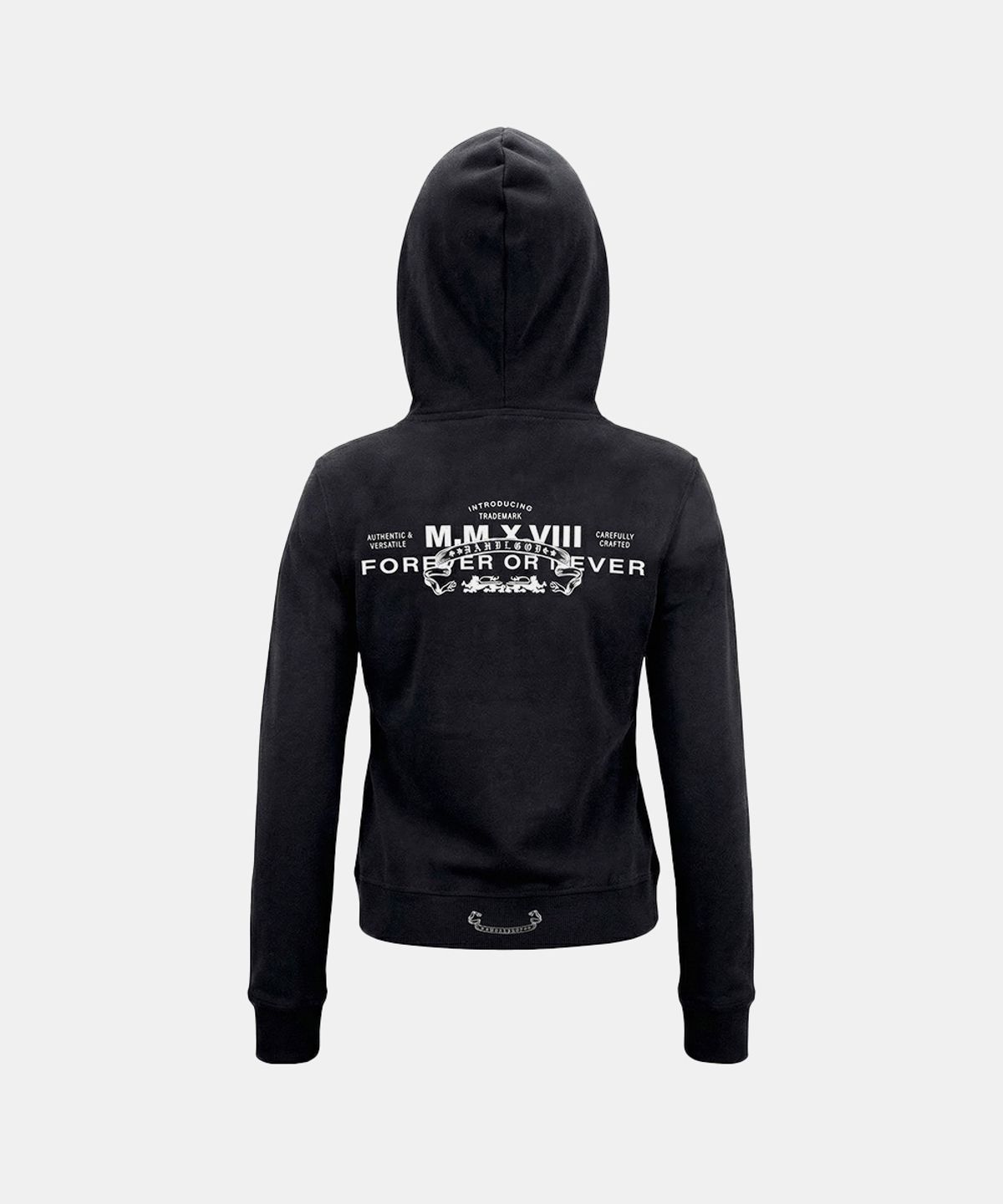 배드블러드(BADBLOOD) Viper Slim-Fit Zip-Up Hoodie - Black