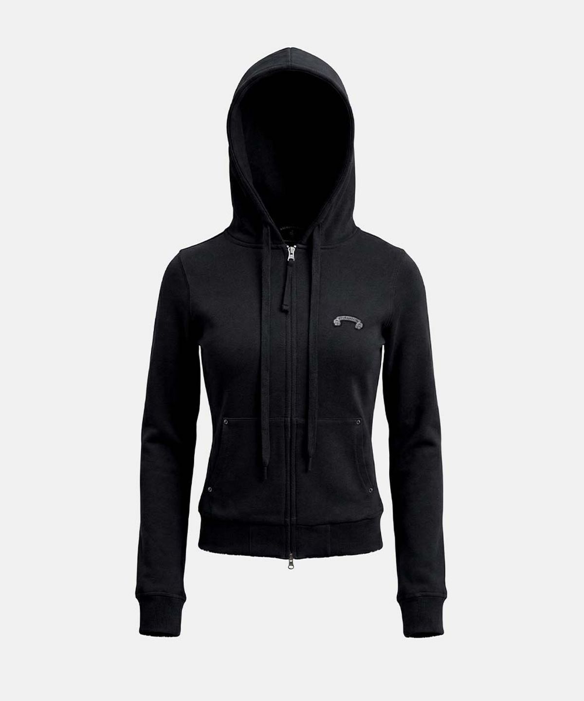 배드블러드(BADBLOOD) Cosmo11 Slim-Fit Zip-Up Hoodie - Black